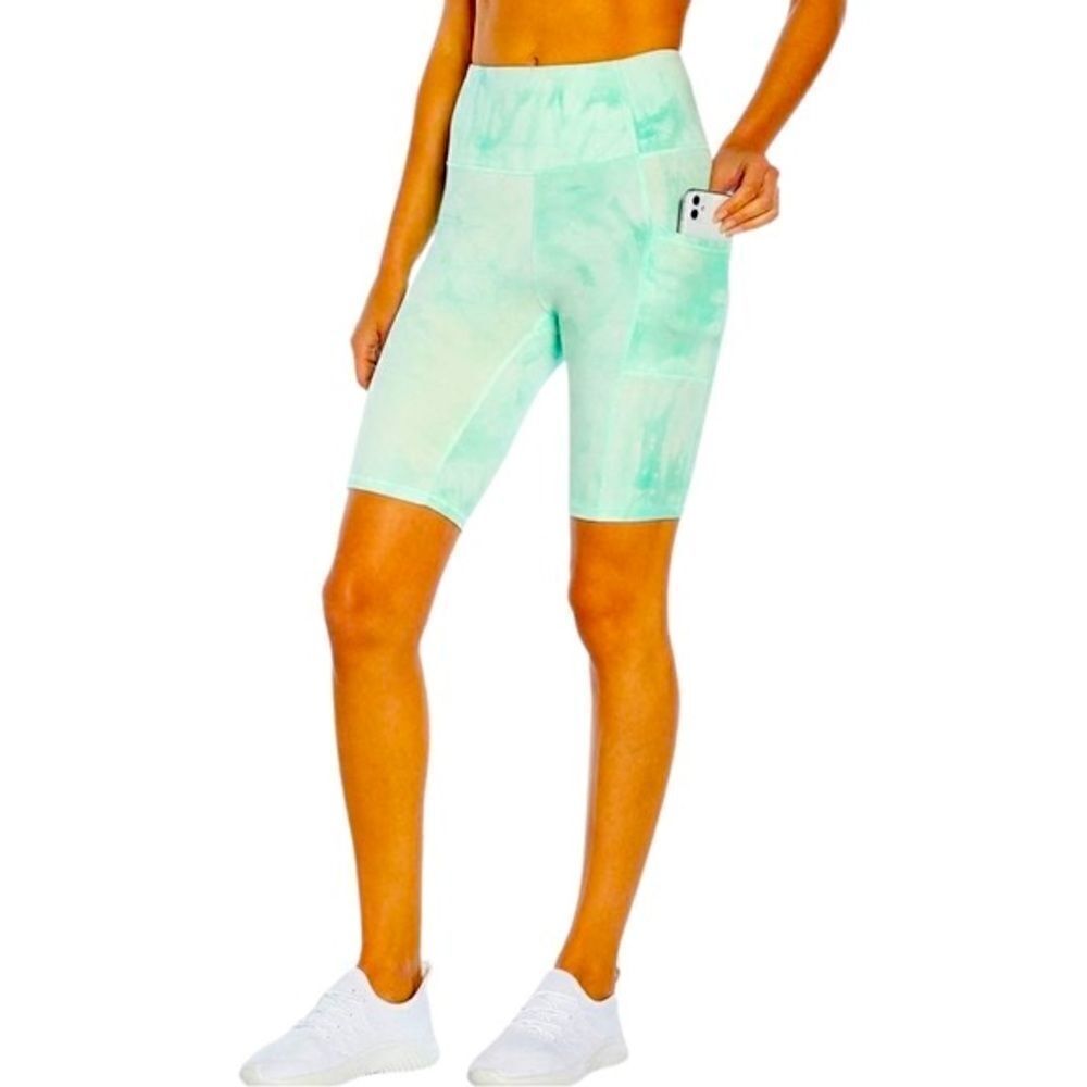 Marika Bambie High Rise Bermuda Short Ocean Wave Tie Dye Size Small NWT